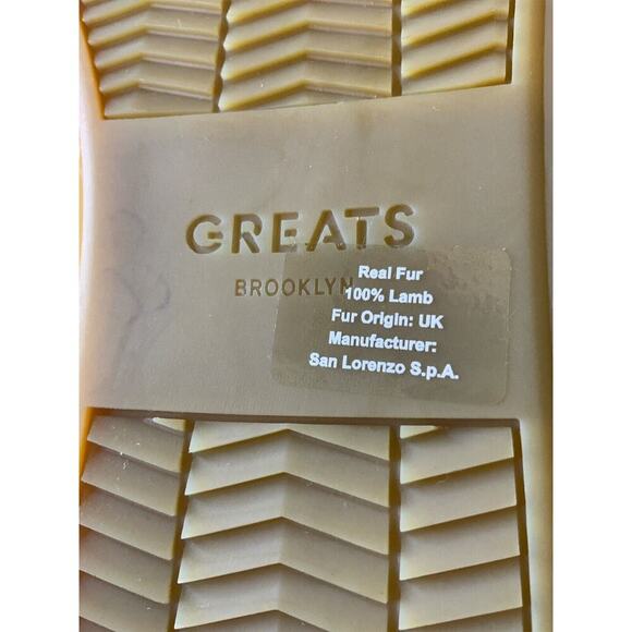 Greats Sneakers US9 Royale Shearling Lamb Real Fur Made In Italy Leather Suede - Picture 8 of 9